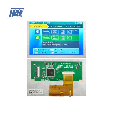 Interfaz MCU TSD de 5 pulgadas TFT LCD con resolución 800×480 y RTP