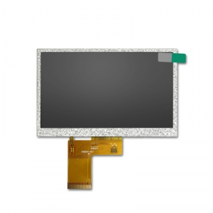 WVGA de 800x480 de resolución de 5 pulgadas de pantalla lcd con amplio rango de temperatura