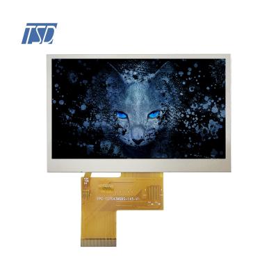 Brillo de 1000 nits LCD TFT de 4,3 pulgadas con resolución de 480x272 y ST7283 IC