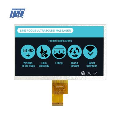 Pantalla TFT LCD de 7 pulgadas con píxeles cuadrados y resolución TSD de 1024x600 con interfaz LVDS