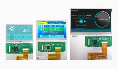 Pantalla táctil TFT LCD de 5 pulgadas con resolución TSD de 800 × 480 y interfaz MCU
