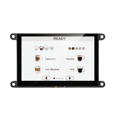 TSD HMI panel lcd tft con interfaz UART de 7,0 pulgadas para cafetera