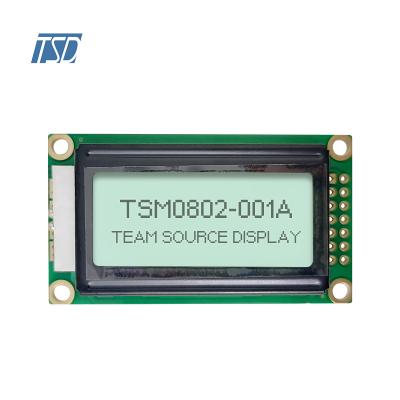 Pantalla LCD de 8*2 puntos Tipo: STN, TRANSFLECTIVA/Positiva
