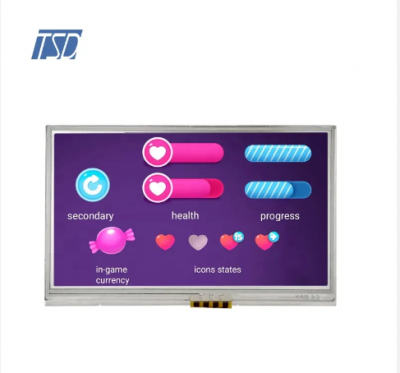 TSD 4,3 pulgadas TFT LCD Panel LCD de personalización Resolución 272 x (RGB) × 240
