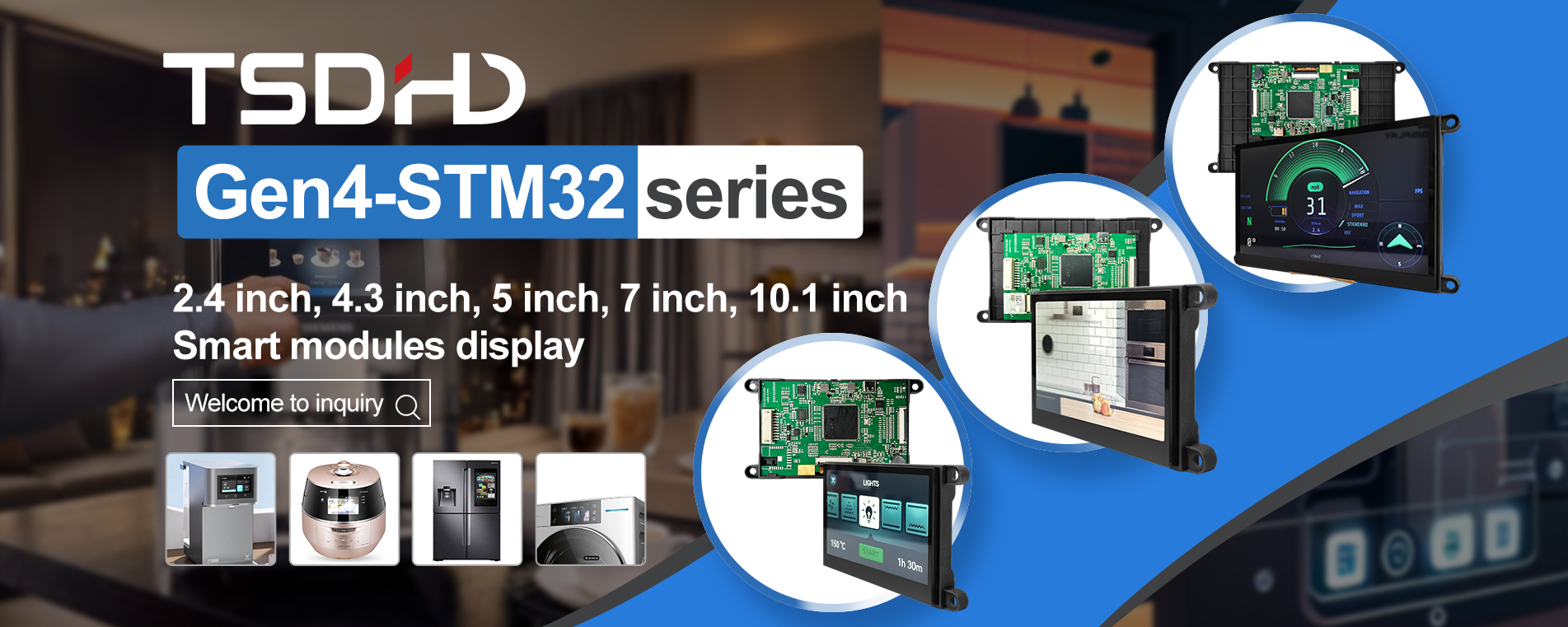 Intelligent smart display modules STM32 controller